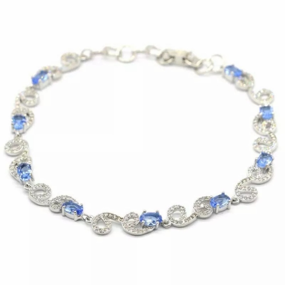 Luxury Tanzanite Bracelet (925 silver)